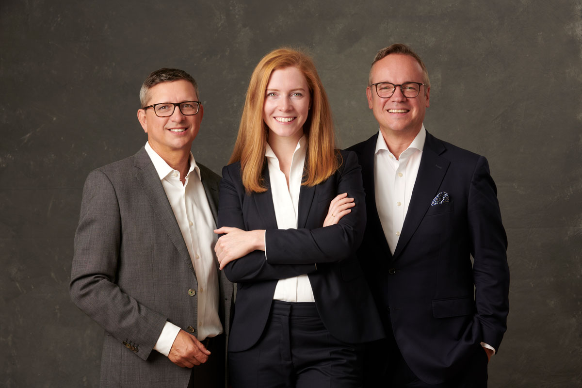 AfW Vorstand v.l.n.r: Norman Wirth, Franziska Geusen, Frank Rottenbacher