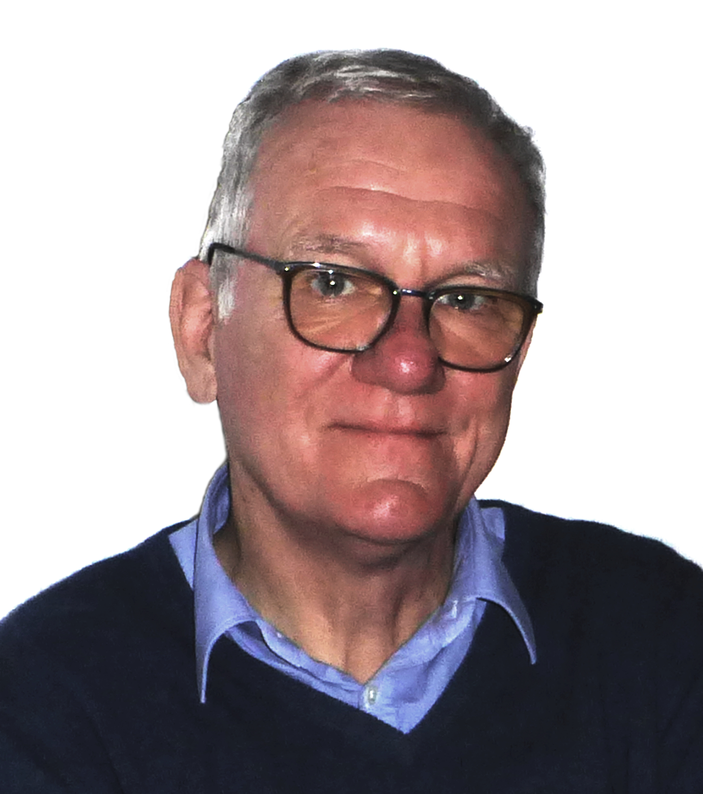 Rechtsanwalt Thomas Lenz, ein Silver Ager mit grauem Haar und Brille